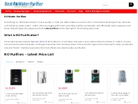 Price List   Reviews of RO Purifiers in India (2022) [All Brands]