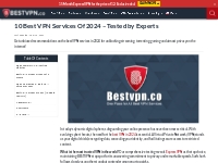 10 Best VPN Services Of 2024 - Tested by Experts