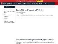 Best VPNs for iPhone in USA 2023