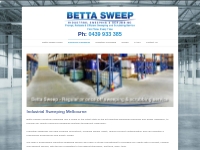Industrial Sweeping Melbourne | Power Sweeping | Betta Sweep