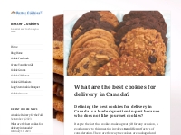 What are the best cookies for delivery in Canada? - Better Cookies