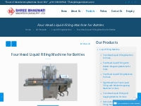 Four Head Liquid Filling Machine for Bottles - Manufacturers - Exporte