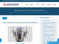 Semi Automatic Twin Head Liquid Filling Machine - Manufacturer - Expor