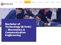Bachelor of Technology (B.Tech) - Electronics   Communication Engineer
