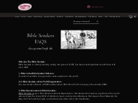 FAQS | Bible Senders l Tampa, Florida