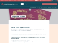 Right of Abode - Breytenbachs Immigration Consultants