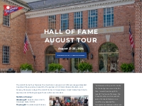 Hall of Fame Tour August 2024 | East Coast Tours | Family Trips