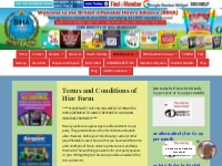 Terms and Conditions of Hire Form - Bouncy castle hire firms in Britis