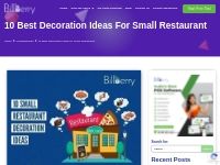 10 Best Decoration Ideas for Small Restaurant