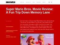 Super Mario Bros. Movie Review: A Fun Trip Down Memory Lane
