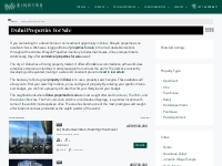 Dubai Properties for Sale | Buy Properties in Dubai | Binayah Properti