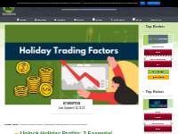 3 Essential Holiday Trading Factors You Can t Ignore - Binoption