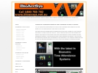 Home - BioAccSys Australia - Fingertec Systems Australia, BioAccSys Au