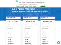 cPanel Premium SSD Hosting