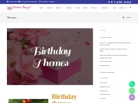 Birthday Party Themes For Every Age Groups | Birthday Themes in Jaipur