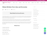 Minion Birthday Party Ideas in Delhi, Gurgaon, Noida,   Faridabad