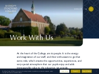 Work With Us - Bishop’s Stortford College