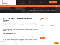 OptoMeat | Custom Meat Processing Software for Your Business