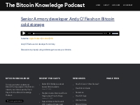 Senior Armory developer Andy O Fiesh on Bitcoin cold storage - The Bit