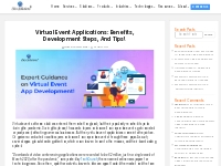 Virtual Event App Development: A Detailed Guide!