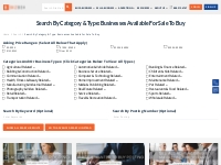 Search By Category & Type: Businesses Available For Sale To Buy