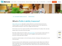 What is Public Liability insurance - Guide | BizCover