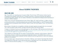 About us - Bjørn Thorsen A/S - Local distributor, global solutions!