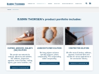 Products - Bjørn Thorsen A/S - Adhesives, Coatings, Polymers, Bitumen