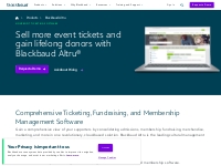 Nonprofit Event Ticketing Software - Blackbaud Altru