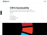 CSR   Sustainability - Black Cat Engineering   Construction