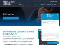 DMV Hearing Lawyer in Contra Costa County | The Blalock Law Firm, PC