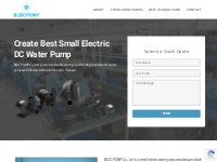 BLDC PUMP - Small Electric DC Water Pump Manufacturer