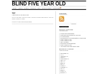 Test Page | Blind Five Year Old