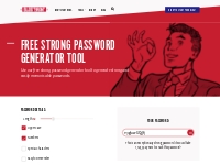 Free Strong Password Generator Tool - Create Unique Passwords