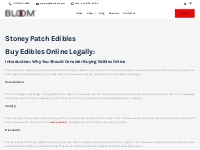 Buy Edibles Online Legal | Best Edibles for Sale | Bloom Carts