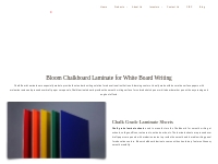 Chalk Laminates | Chalk Grade Laminate Manufacturers –Bloom