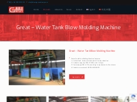 Great – Water Tank Blow Molding Machine   Shandong Great Machinery