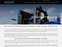  Diesel Generator Rental Company in UAE, Generator Hire Dubai | Blue F