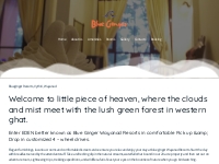 About us   Blueginger Resorts-Wayanad Resorts