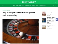 Why you might want to stop using credit card for gambling - Blunt Mone