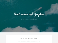 Boat names, graphics to enhance your yacht,power boat,or dinghy