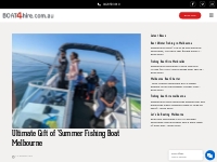 Fishing Boat Melbourne BOOK NOW!