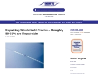 How Large of a Windshield Crack Can Be Repaired
