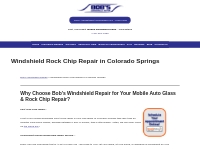 Rock Chip Repair Colorado Springs - Mobile Windshield Crack Repair