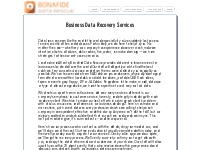 Business Data Recovery Services | Bonafide Data Rescue