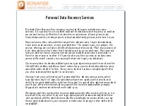 Personal Data Recovery Services | Bonafide Data Rescue