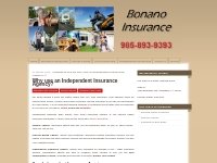 Why use an Independent Insurance Agency? |