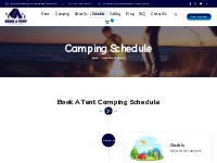 Camping Schedule - Book A Tent