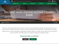 You are now leaving Boone County Bank | Boone County Bank