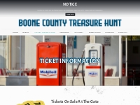 TICKET INFORMATION   Boone County Treasure Hunt